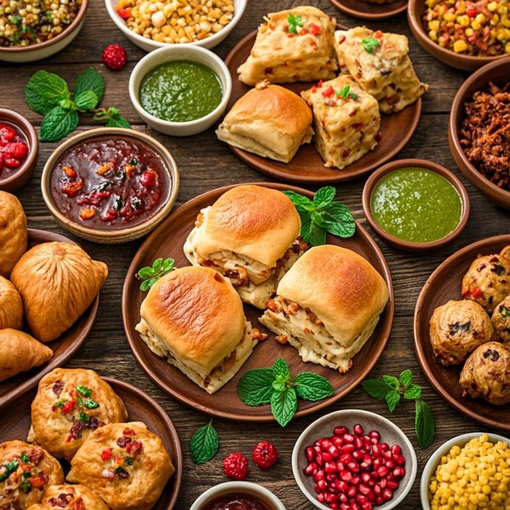 Live chaat counter · exhibition floor